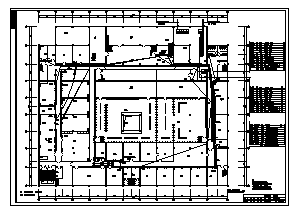 某地下层学校综合楼配电系统设计cad图(含动力结线系统图)-图一