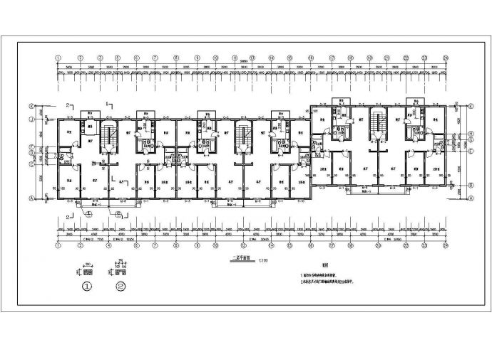 联排多层住宅建筑设计施工图_图1