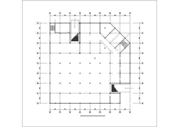 娱乐中心地下车库建筑设计CAD图_图1