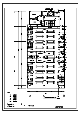 某四层科研楼电气施工cad图(含弱电图)-图二