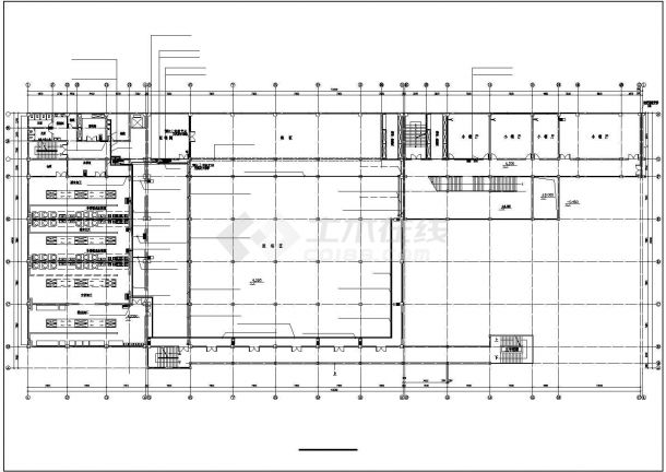 某食堂设计CAD平面图大样图施工图纸电气施工图-图二