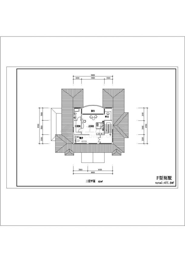 11套三层别墅区别墅CAD图纸设计-图一