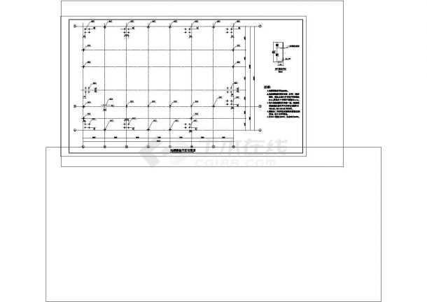 厂房设计_经典24米跨钢结构厂房结构施工CAD图纸设计-图二