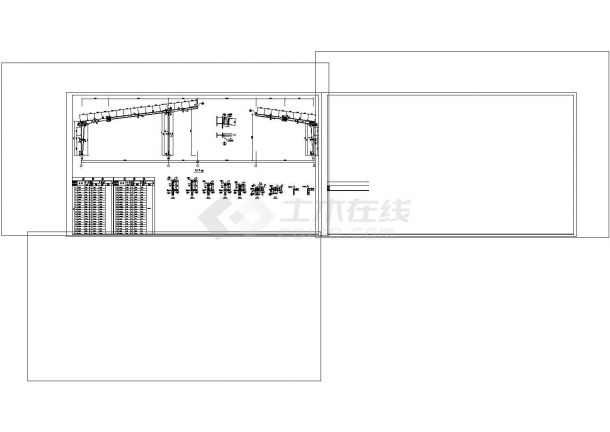 厂房设计_48m跨4853.4平米钢结构单层工业厂房建施结施CAD图纸设计-图一