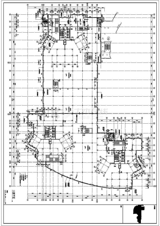 某城市三十一层高层商住楼建筑方案设计施工图（含设计说明及总平面图）-图二