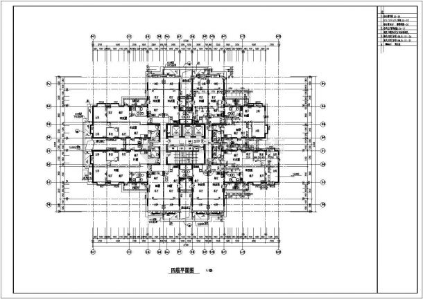 深圳某28层高层商住楼建筑工程设计CAD图（含设计说明及工程做法表）-图二