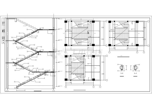 某教师宿舍楼建筑构造设计施工CAD图纸-图二