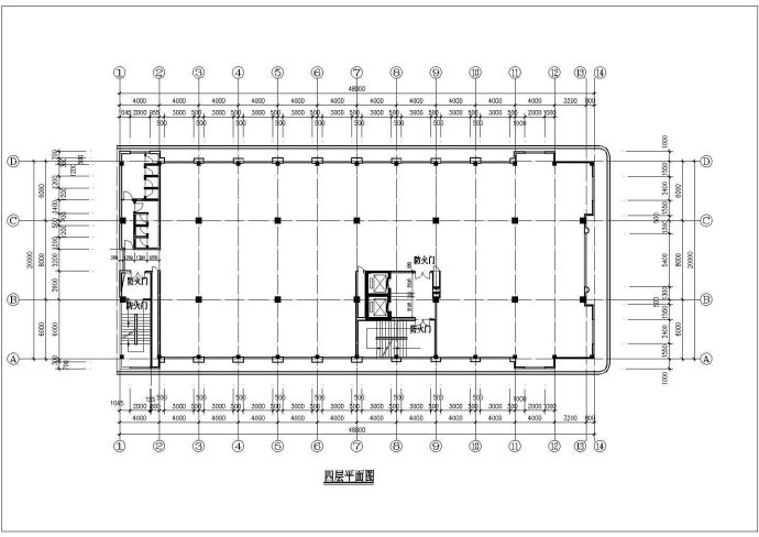 某县城十层小高层商务酒店建筑工程CAD图_图1