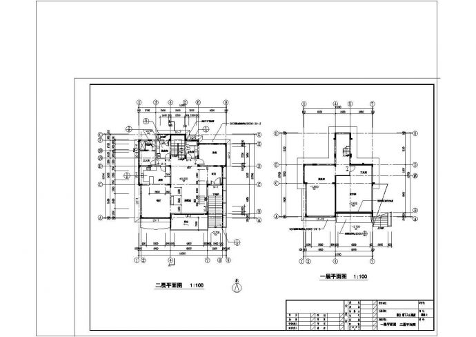 3层坡地别墅CAD图纸设计_图1