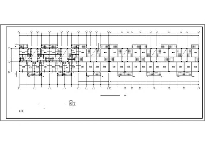 某六层框架结构办公楼建筑设计施工CAD图纸_图1