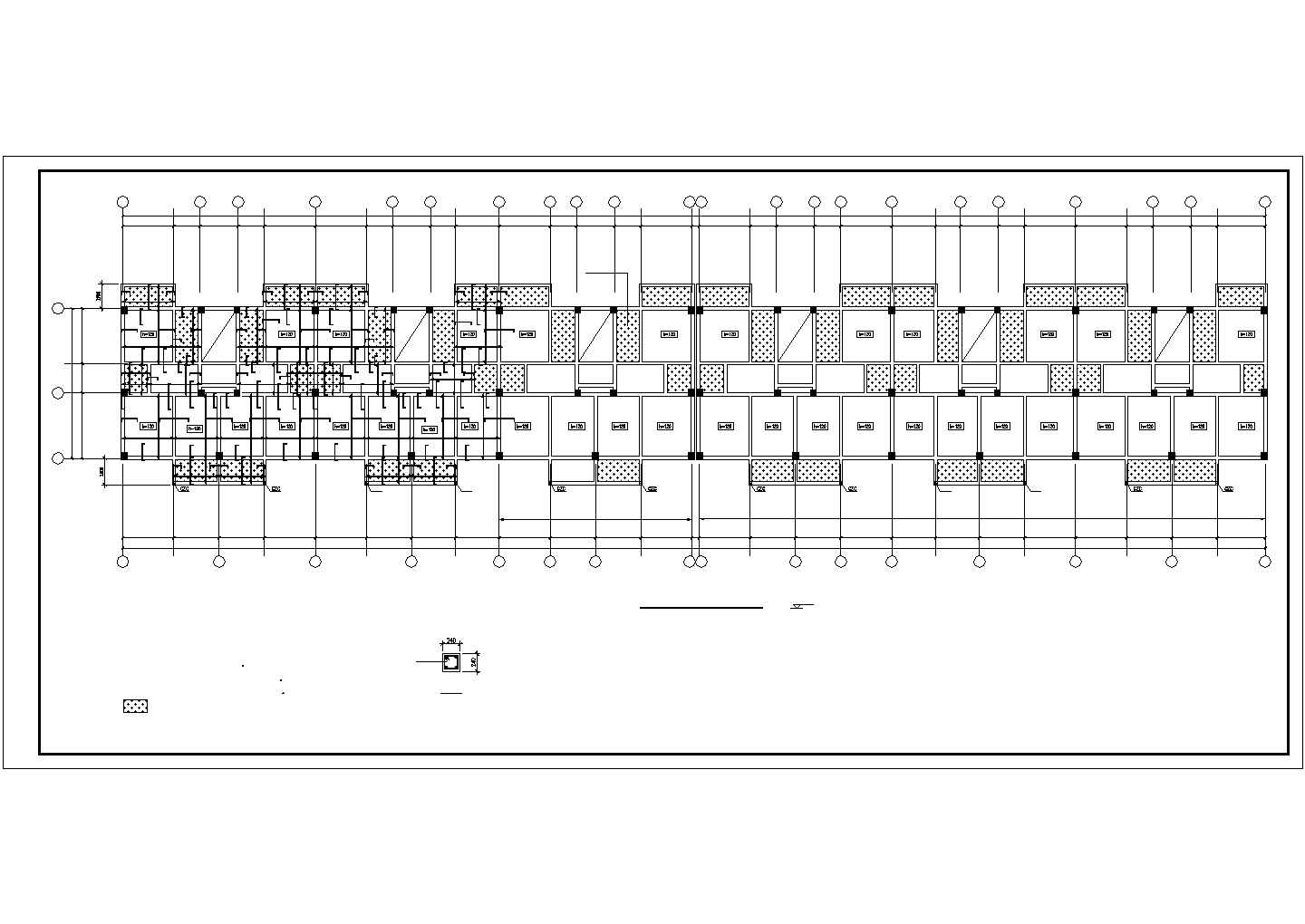 某六层框架结构办公楼建筑设计施工CAD图纸