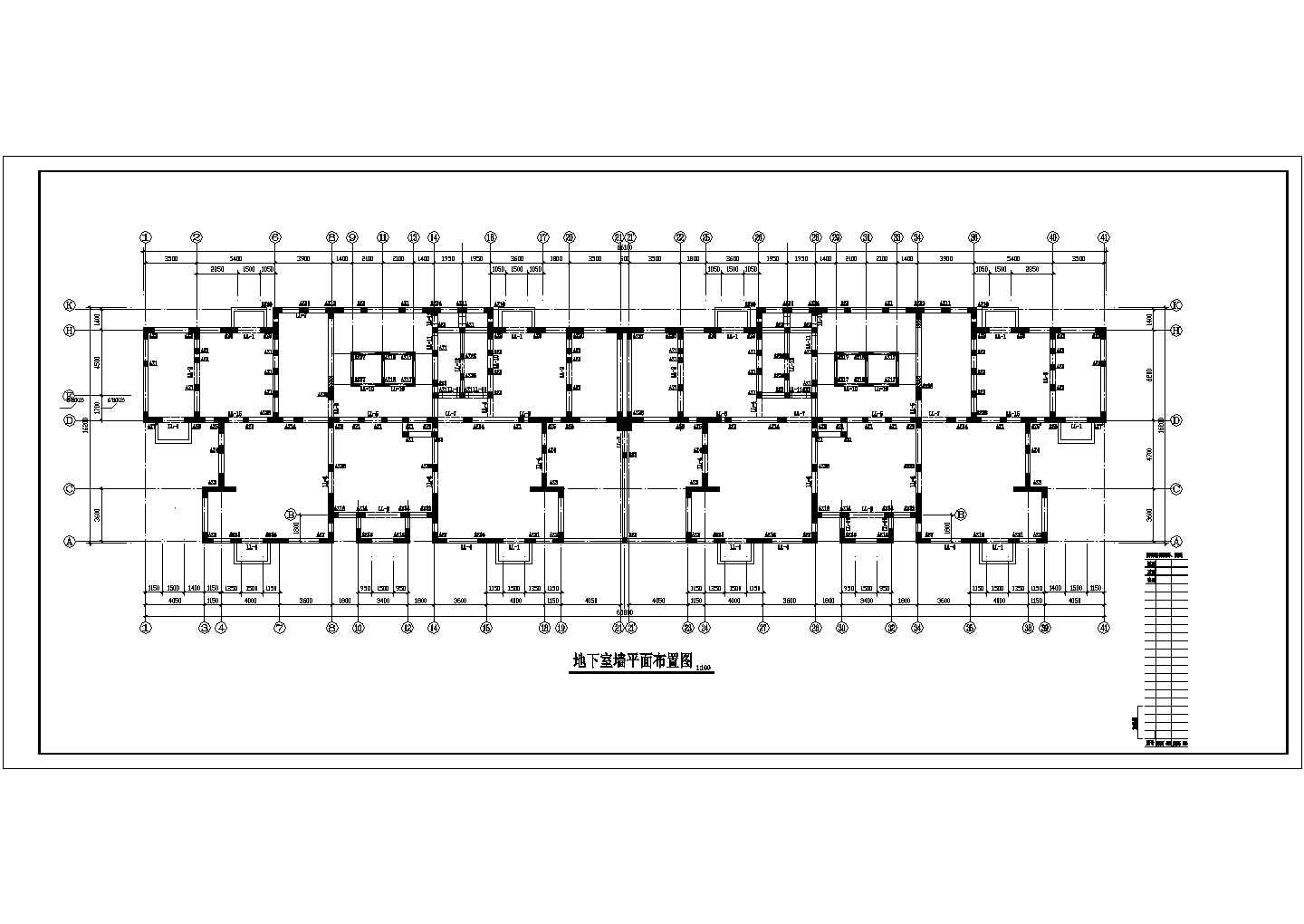 某高层住宅纯剪力墙结构建筑工程设计施工CAD图纸