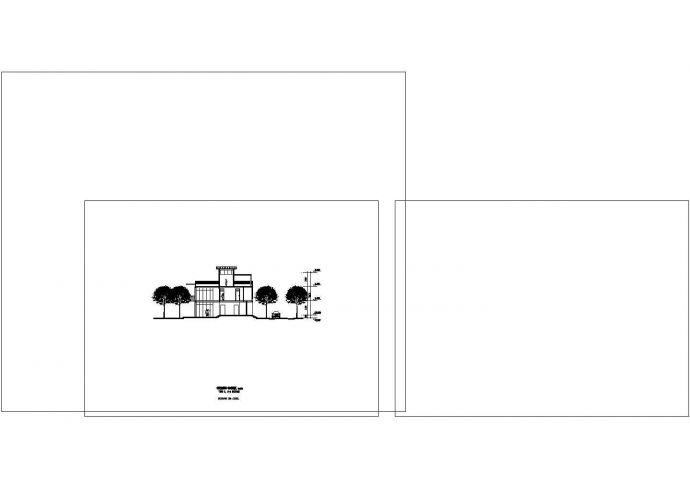 3层200-276平米别墅建筑4种设计方案CAD图纸设计_图1
