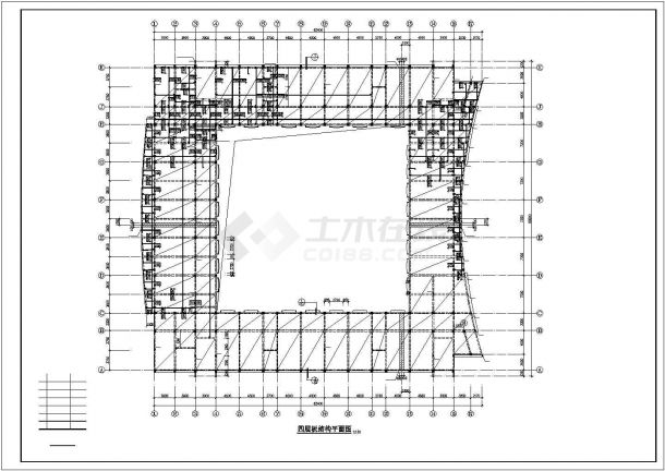 某框架教学楼结构建筑工程设计施工CAD图纸-图一
