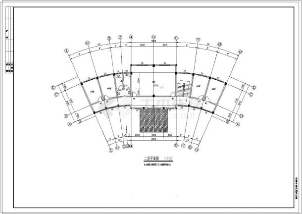 某地老年活动中心CAD建筑设计施工图纸-图一