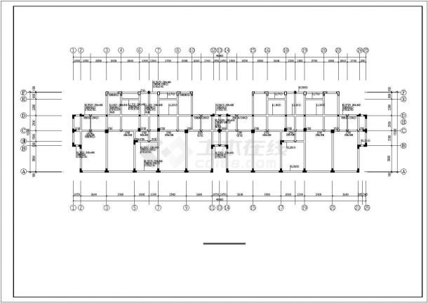 某异型柱结构住宅建筑工程设计施工CAD图纸-图一