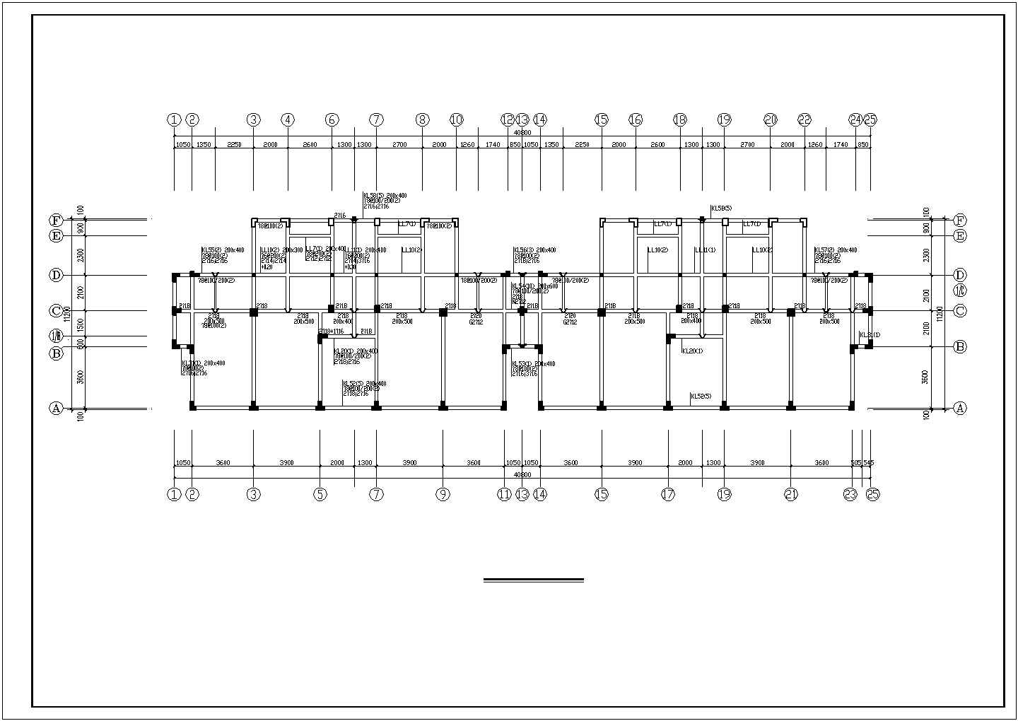 某异型柱结构住宅建筑工程设计施工CAD图纸