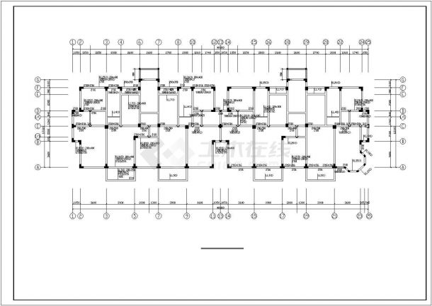 某异型柱结构居民住宅建筑工程设计施工CAD图纸-图一