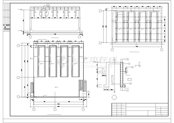 某啤酒廠廢水處理建築工程設計施工cad圖紙