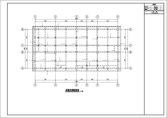 某框架结构社区活动中心建筑工程设计施工CAD图纸_图1