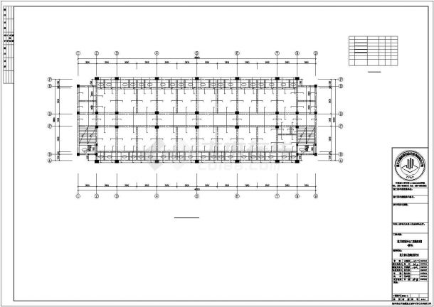 某2栋6层框架结构宿舍楼建筑工程设计施工CAD图纸-图一