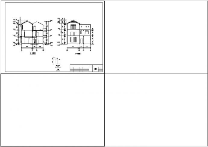 某地区私人住宅建筑设计cad施工图纸_图1