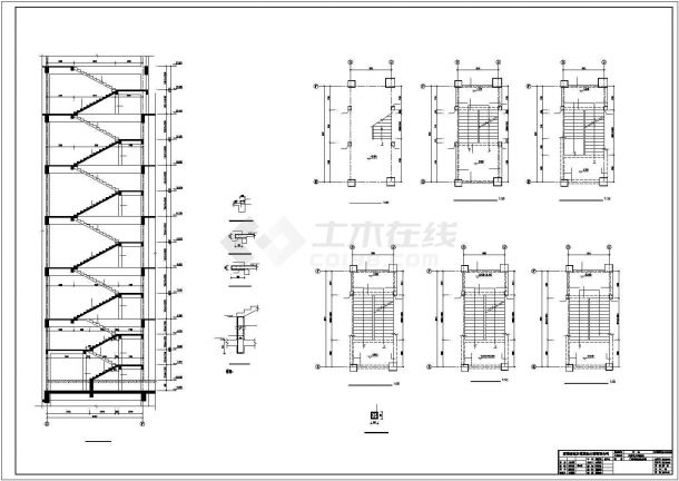 某5层框架结构医技综合楼建筑工程设计施工CAD图纸-图二