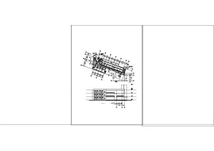 某学校化学实验楼建筑cad设计施工图纸_图1