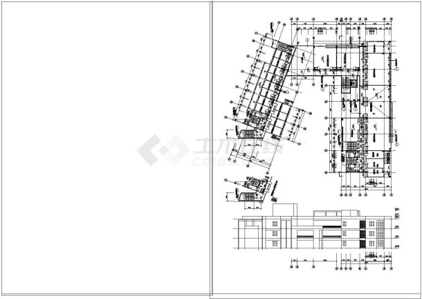 某学校化学实验楼建筑cad设计施工图纸-图二