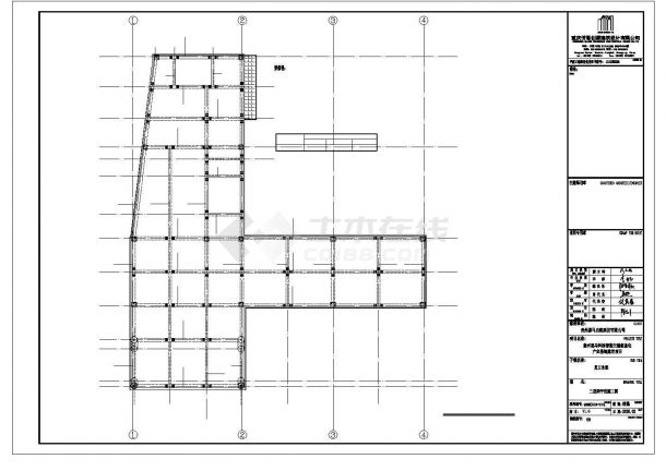 某员工食堂建筑工程设计施工CAD图纸-图一
