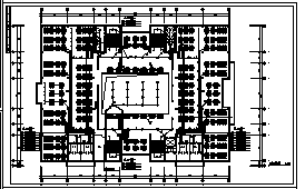 某四层图书馆电气施工cad图(含照明设计)-图一