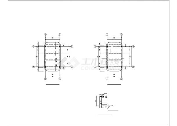 某框架结构液氧站建筑工程设计施工CAD图纸-图一