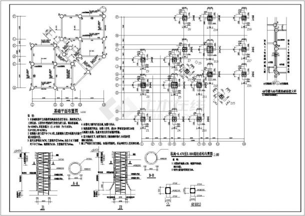 某带底商住宅建筑工程设计施工CAD图纸-图一