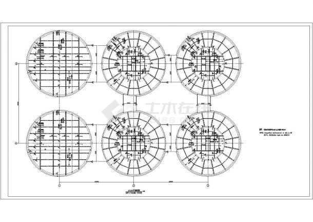 某水泥厂水泥库建筑工程设计施工CAD图纸-图二