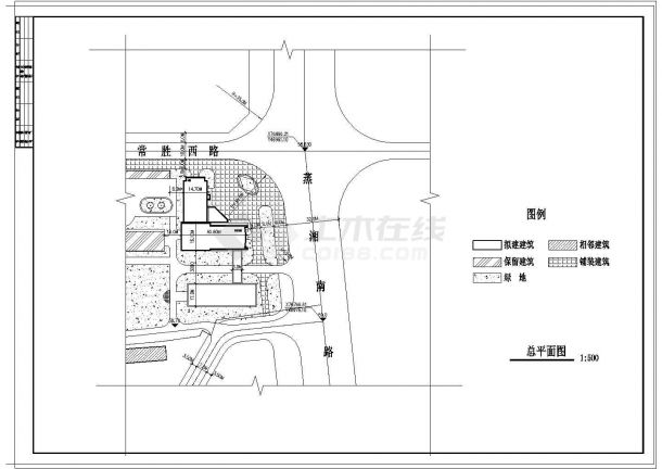 重庆某医院全套CAD平面布置参考图-图一