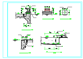 某体育馆游泳池建筑施工设计CAD图纸-图一