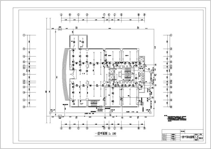 某剪力墙结构高层酒店给排水设计cad全套施工图（含设计说明）_图1
