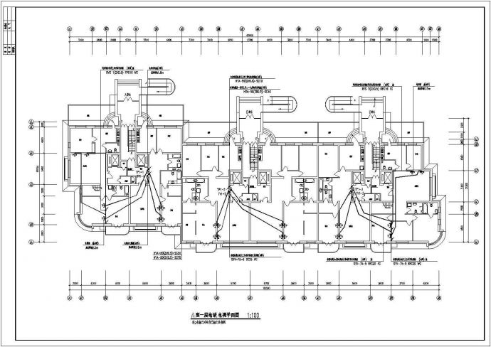 电气设计_某高层住宅电气施工CAD图_图1