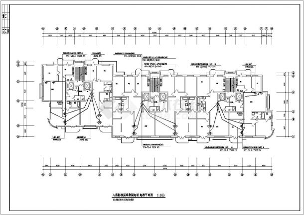 电气设计_某高层住宅电气施工CAD图-图二