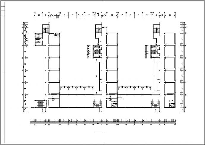 小学教学楼建筑楼CAD设计施工图纸_图1