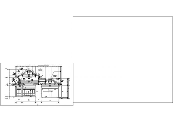 某景区仿古建筑设计CAD施工图纸_图1