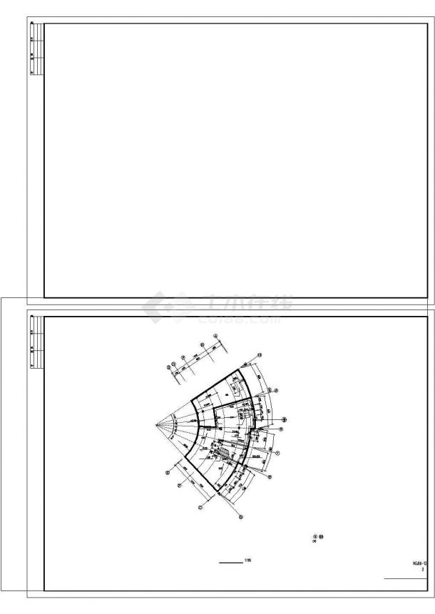 永达花园住宅小区会所CAD全套建筑设计图-图二