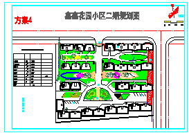 某小型住宅区规划cad方案设计图