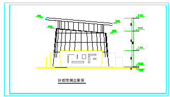 某训练馆CAD建筑施工设计平面图纸_图1