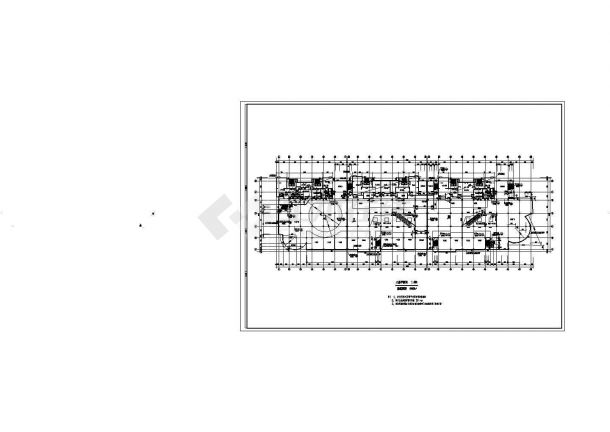 某城市麦迪逊广场建筑工程设计cad平立剖图（含防烟示意图）-图一