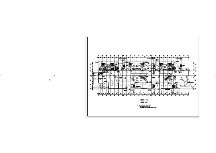 某城市麦迪逊广场建筑工程设计cad平立剖图（含防烟示意图）_图1