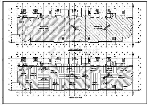 某城市麦迪逊广场建筑工程设计cad平立剖图（含防烟示意图）-图二
