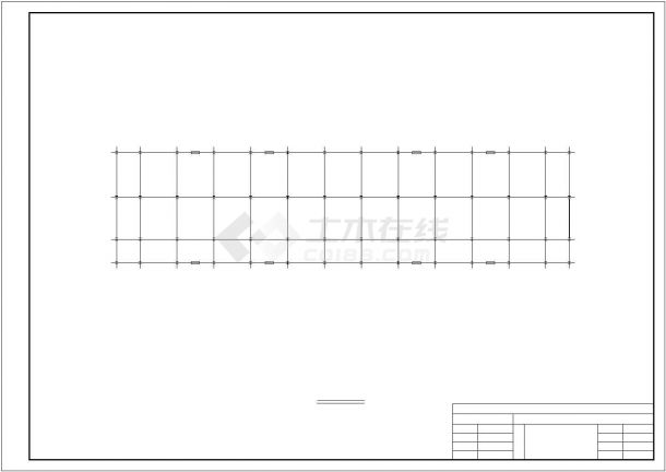 济南市某技工学校4520平3层框架实习车间建筑和结构设计CAD图纸-图一