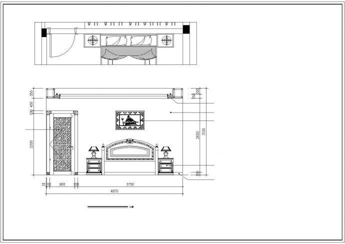 某地区现代中式单体别墅建筑装修方案设计施工CAD图纸_图1
