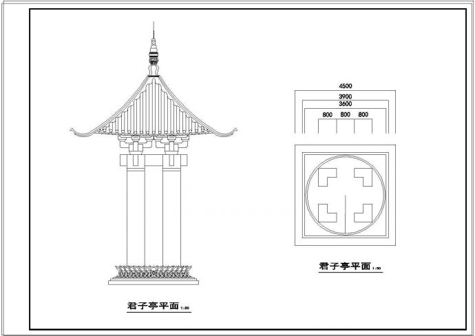 精品古建筑设计CAD施工图纸_图1